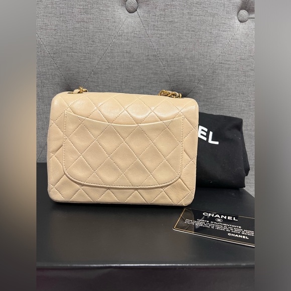 Chanel Classic Mini Square Flap Bag in Lambskin - Picture 2 of 12